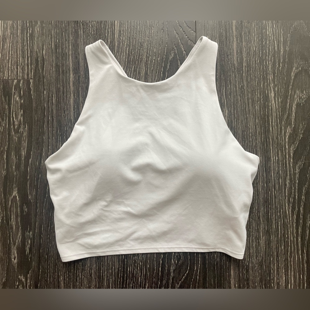 Athleta Conscious Crop Bra A-C Crop Top White Size Medium
